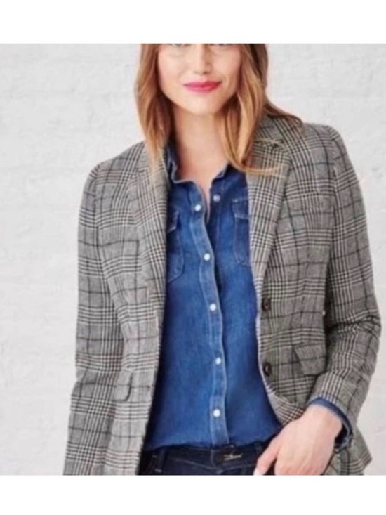 UNTUCKit Jackets & Blazers - UNTUCKit Gray Plaid Women's Blazer Jacket
